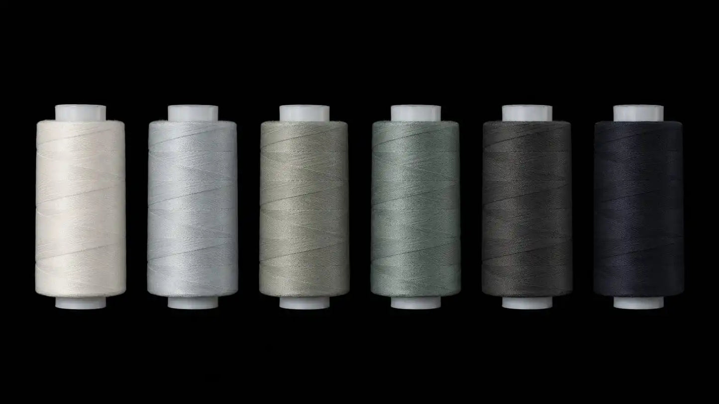 6-Color Teal & Aqua Sewing Thread Set | 500 Yards Each | 40S/2 Polyester Thread